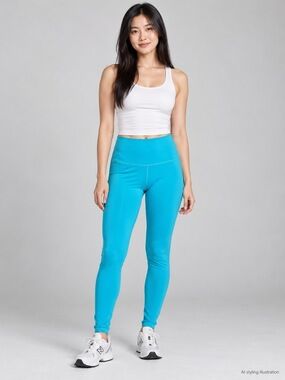 TNA Turquoise TNAction Athletic Leggings S